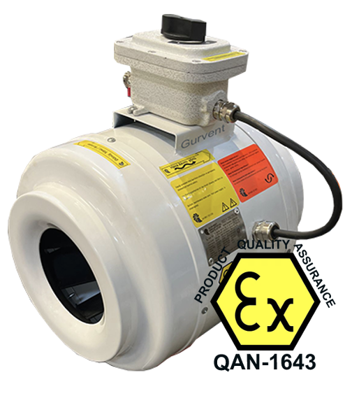 Patlayıcı Ortamlar için Yuvarlak Kanal Fanları