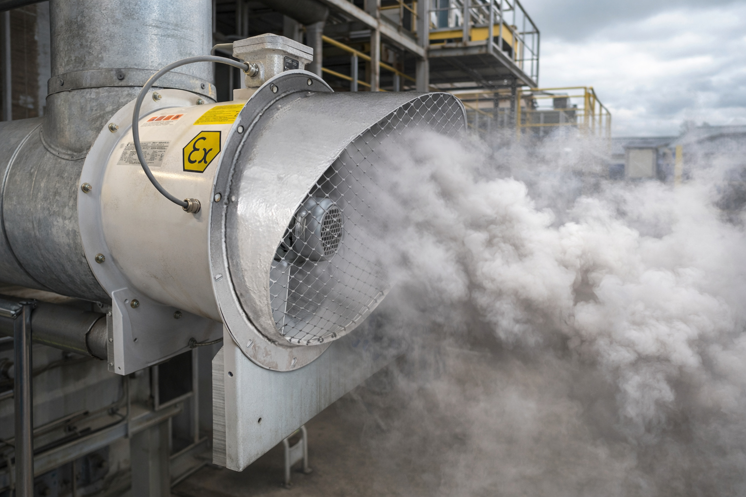 Patlayıcı Ortamlar için Yuvarlak Kanal Fanları