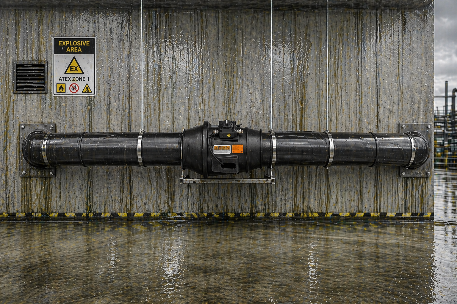 Vertical Discharge  Roof Fans for Explosive and  Corrosive Environments (Copy)