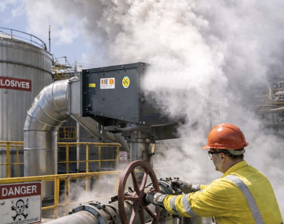 Patlayıcı Ortamlar için Dikdörtgen Kanal Fanları 