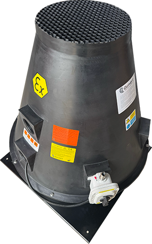 Vertical Discharge  Roof Fans for Explosive and  Corrosive Environments
